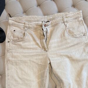 Brunello Cucinelli Light Tan Straight Leg Jeans